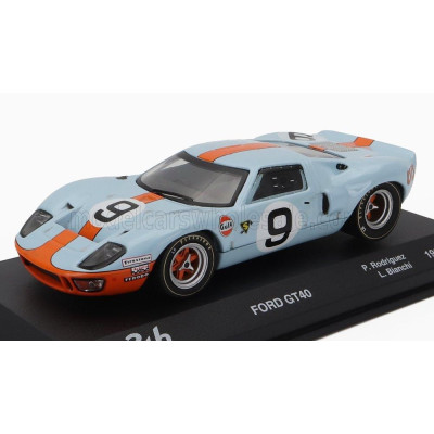 EDICOLA FORD USA GT40 4.9L V8 TEAM JW AUTOMOTIVE ENGINEERING GULF N 9 WINNER 24h LE MANS 1968 LUCIEN BIANCHI - P.RODRIGUEZ - LIG