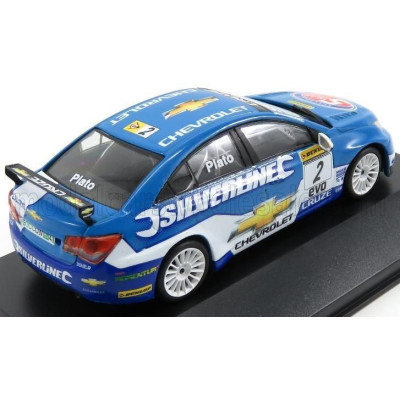 EDICOLA CHEVROLET CRUZE LT TEAM RML SILVERLINE CHEVROLET N 2 CHAMPION SEASON BTCC 2010 JASON PLATO - BLUE WHITE 1/43