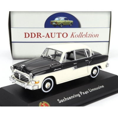 EDICOLA SACHSENRING P240 LIMOUSINE 1960 - BLACK WHITE 1/43