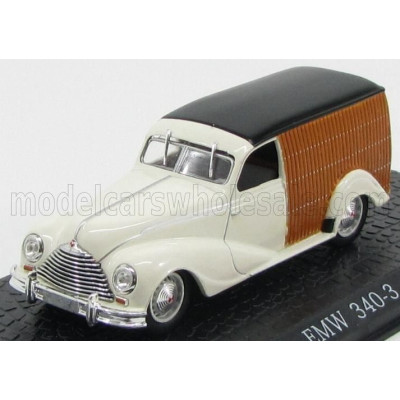 EDICOLA EMW 340-3 VAN 1948 - IVORY BLACK WOOD 1/43