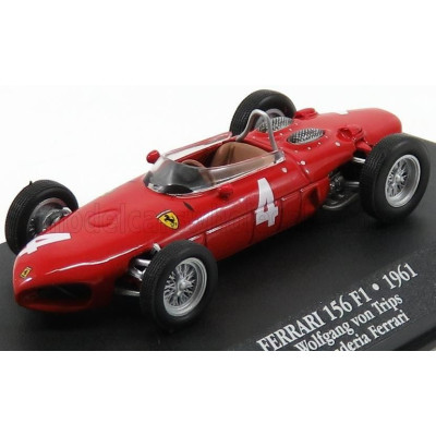 EDICOLA FERRARI F1  156 SHARKNOSE N 4 SEASON 1961 WOLFGANG VON TRIPS - RED 1/43