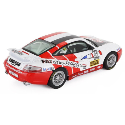 EDICOLA PORSCHE 911 996 GT3 TEAM CHEREAU N 16 PIRELLI SUPERCUP 1999 JEAN PIERRE JARIER - WHITE RED 1/43