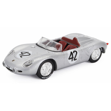 EDICOLA PORSCHE 718 RS60 TEAM JOAKIM BONNIER N 42 WINNER 12h SEBRING 1960 HANS HERRMANN - OLIVIER GENDEBIEN - SILVER 1/43