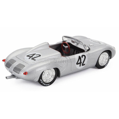 EDICOLA PORSCHE 718 RS60 TEAM JOAKIM BONNIER N 42 WINNER 12h SEBRING 1960 HANS HERRMANN - OLIVIER GENDEBIEN - SILVER 1/43