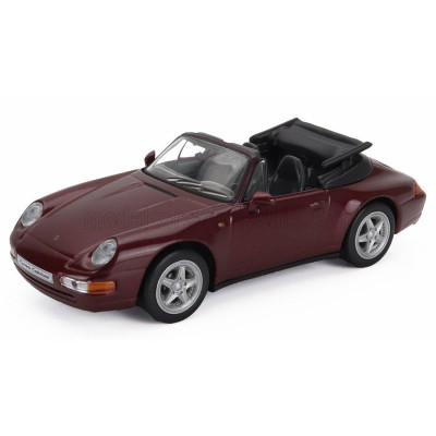 EDICOLA PORSCHE 911 993 CARRERA CABRIOLET 1995 - RED MET 1/43