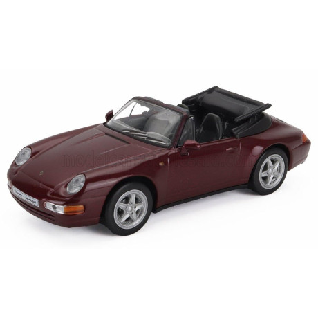 EDICOLA PORSCHE 911 993 CARRERA CABRIOLET 1995 - RED MET 1/43