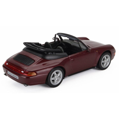 EDICOLA PORSCHE 911 993 CARRERA CABRIOLET 1995 - RED MET 1/43