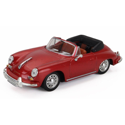 EDICOLA PORSCHE 356B CABRIOLET SPIDER 1959 - RED MET 1/43