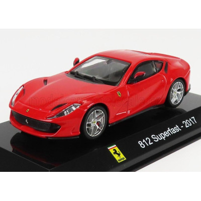 EDICOLA FERRARI 812 SUPERFAST 2017 - CON VETRINA - WITH SHOWCASE - RED 1/43