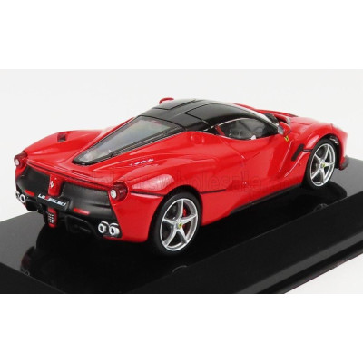 EDICOLA FERRARI LAFERRARI 2013 - CON VETRINA - WITH SHOWCASE - RED BLACK 1/43