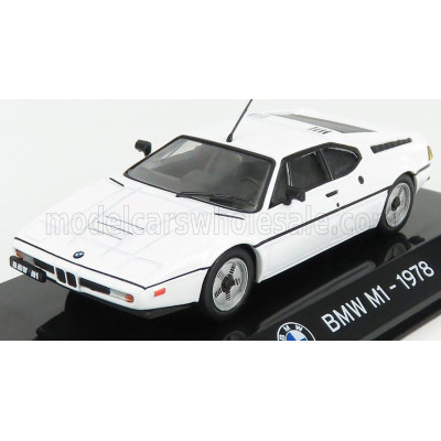 EDICOLA BMW M1 1978 - CON VETRINA - WITH SHOWCASE - WHITE 1/43