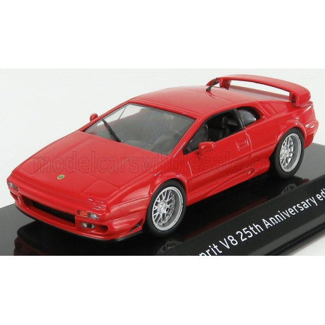 EDICOLA LOTUS ESPRIT V8 25th ANNIVERSARY EDITION 2002 - CON VETRINA - WITH SHOWCASE - COPPER MET 1/43