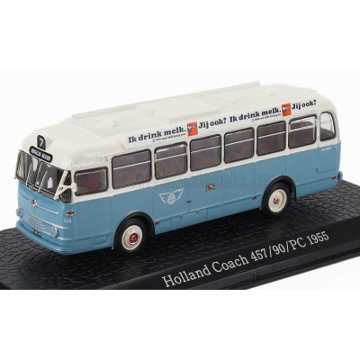 EDICOLA HOLLAND COACH 457/90/PC AUTOBUS 1955 - DAMAGE DISPLAY BOX - LIGHT BLUE WHITE 1/72