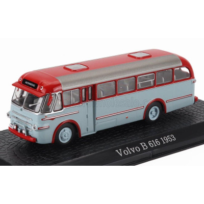 EDICOLA VOLVO B616 AUTOBUS 1953 - DAMAGE DISPLAY BOX - RED LIGHT BLUE 1/72