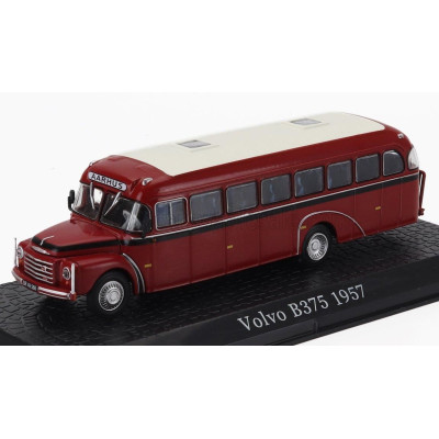 EDICOLA VOLVO B375 AUTOBUS 1957 - DAMAGE DISPLAY BOX - RED WHITE 1/72