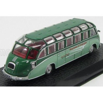 EDICOLA SETRA KASSBOHRER S8 AUTOBUS TOURISME ET VOYAGES 1951 - DAMAGE DISPLAY BOX - 2 TONE GREEN 1/72