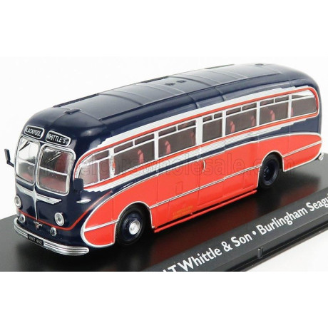 EDICOLA LEYLAND TIGER CUB AUTOBUS BURLINGHAM SEAGULL COACH JT WHITTLE & SON 1951 - RED BLACK 1/72