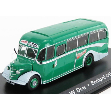 EDICOLA BEDFORD OB AUTOBUS DUPLE VISTA COACH RON W.DEW 1947 - GREEN SILVER 1/72