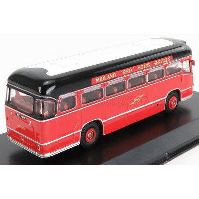 EDICOLA MIDLAND BMMO CM5T AUTOBUS MOTORWAY COACH MIDLAND RED 1960 - RED BLACK WHITE 1/72