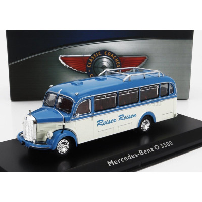 EDICOLA MERCEDES BENZ O3500 AUTOBUS REISEN REISEN 1950 - BLUE BEIGE 1/72
