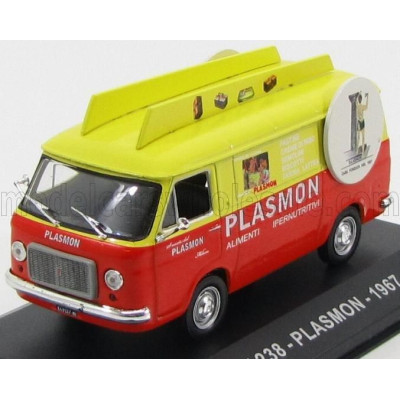 EDICOLA FIAT 238 VAN PLASMON 1967 - ORANGE YELLOW 1/43