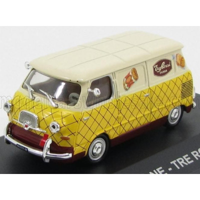 EDICOLA FIAT 600 FURGONE VAN TRE ROSSI 1957 - IVORY CREAM BROWN 1/43