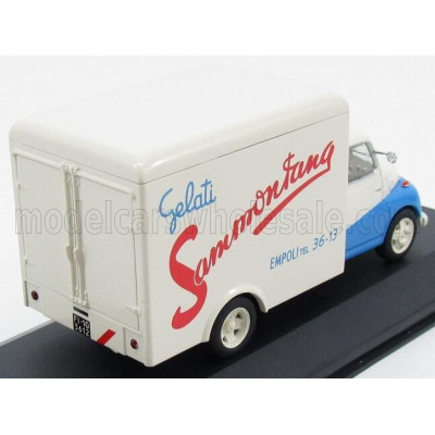 EDICOLA FIAT 615 VAN FRIGO SAMMONTANA 1957 - VERY LIGHT YELLOW BLUE 1/43