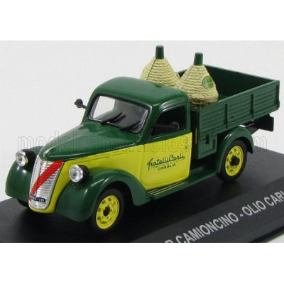 EDICOLA FIAT 1100 ELR CAMIONCINO PICK-UP OLIO CARLI 1953 - DARK GREEN YELLOW 1/43