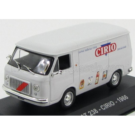 EDICOLA FIAT 238 VAN CIRIO 1966 - LIGHT GREY 1/43