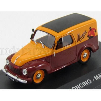 EDICOLA FIAT 500 C VAN FURGONCINO MARGA 1950 - YELLOW BROWN 1/43