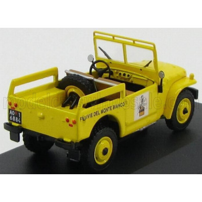 EDICOLA FIAT CAMPAGNOLA FUNIVIE DEL MONTE BIANCO 1963 - YELLOW 1/43