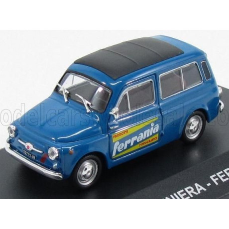 EDICOLA FIAT 500 GIARDINIERA VAN 1964 - PRODOTTI FOTOGRAFICI FERRANIA - BLUE 1/43
