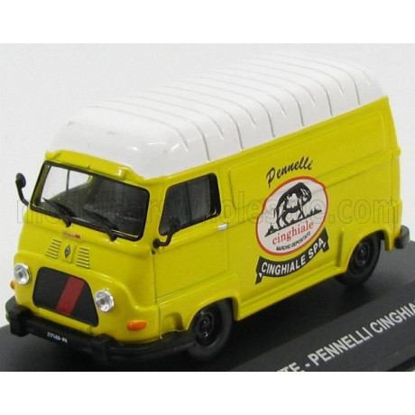 EDICOLA RENAULT ESTAFETTE VAN PENNELLI CINGHIALE 1974 - YELLOW WHITE 1/43
