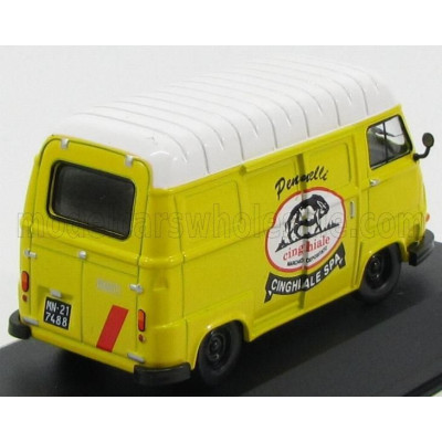EDICOLA RENAULT ESTAFETTE VAN PENNELLI CINGHIALE 1974 - YELLOW WHITE 1/43