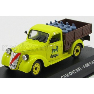 EDICOLA FIAT 1100 ELR CAMIONCINO PICK-UP AGIPGAS 1954 - YELLOW BROWN 1/43