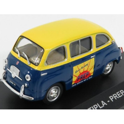EDICOLA FIAT 600 MULTIPLA CREMA MEDICATA PREP 1953 - BLUE YELLOW 1/43
