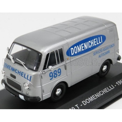 EDICOLA FIAT 1100T VAN SERVIZIO ASSISTENZA AUTOCARRI DOMENICHELLI 1965 - SILVER 1/43