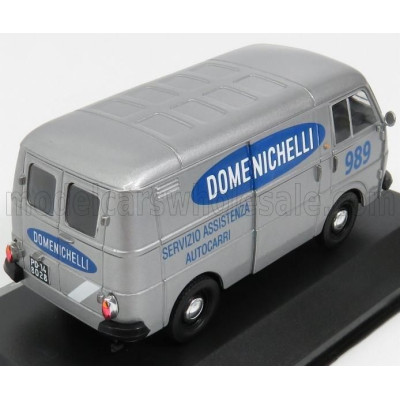 EDICOLA FIAT 1100T VAN SERVIZIO ASSISTENZA AUTOCARRI DOMENICHELLI 1965 - SILVER 1/43