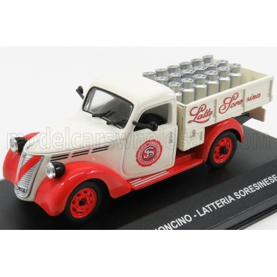 EDICOLA FIAT 1100 ELR PICK-UP LATTERIA SORESINESE 1952 - WHITE RED 1/43