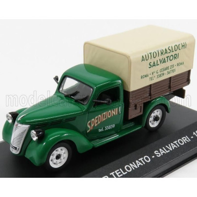 EDICOLA FIAT 1100 ELR PICK-UP TELONATO SALVATORI 1952 - GREEN BROWN BEIGE 1/43