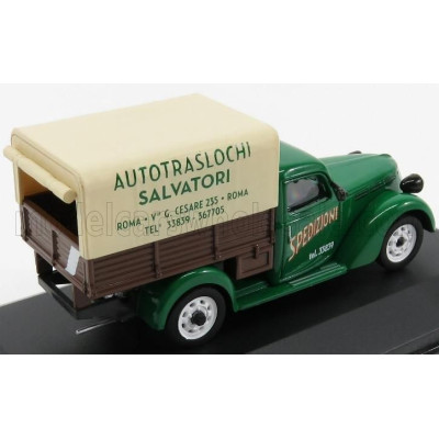 EDICOLA FIAT 1100 ELR PICK-UP TELONATO SALVATORI 1952 - GREEN BROWN BEIGE 1/43