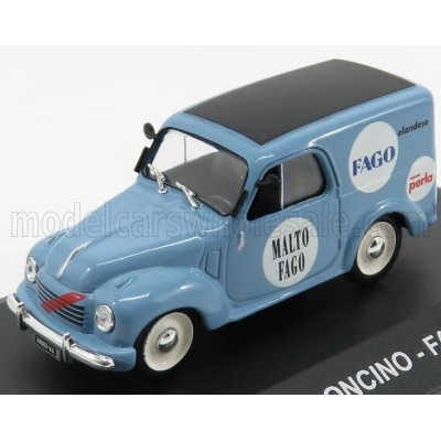 EDICOLA FIAT 500C VAN FURGONCINO MALTO FAGO 1950 - LIGHT BLUE 1/43