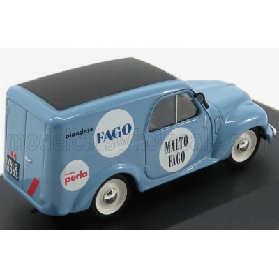 EDICOLA FIAT 500C VAN FURGONCINO MALTO FAGO 1950 - LIGHT BLUE 1/43