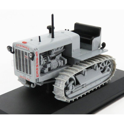 EDICOLA STALINETS 65 TRACTOR CINGOLATO 1937 - DAMAGE BLISTER BOX - LIGHT GREY 1/43