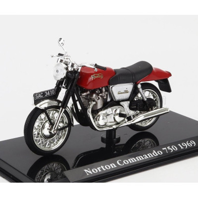 EDICOLA NORTON COMMANDO 750 1969 - RED BLACK 1/24