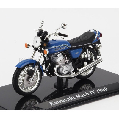 EDICOLA KAWASAKI MACH IV 1969 - BLUE BLACK 1/24