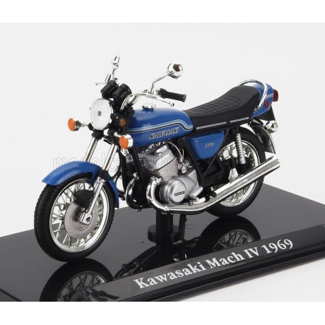 EDICOLA KAWASAKI MACH IV 1969 - BLUE BLACK 1/24