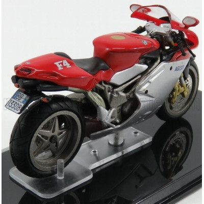 EDICOLA MV AGUSTA 750 F4 - DAMAGE DISPLAY BOX - RED SILVER 1/24