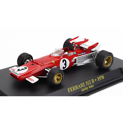EDICOLA FERRARI F1  312B N 3 SEASON 1970 JACKY ICKX - RED WHITE 1/43