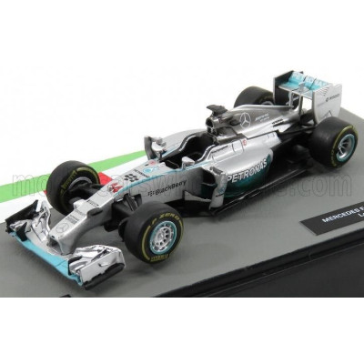 EDICOLA MERCEDES GP F1  W05 HYBRID AMG PETRONAS N 44 WORLD CHAMPION SEASON 2014 LEWIS HAMILTON - SILVER GREEN 1/43